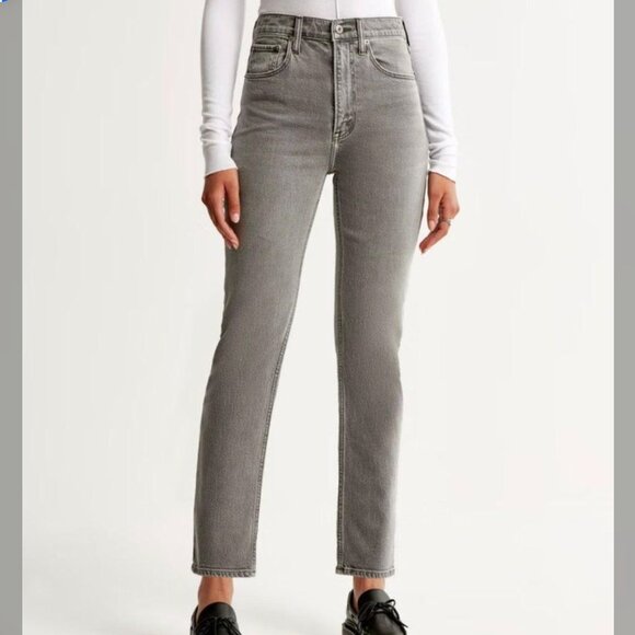 Abercrombie & Fitch Denim - Abercrombie straight ultra high rise jeans